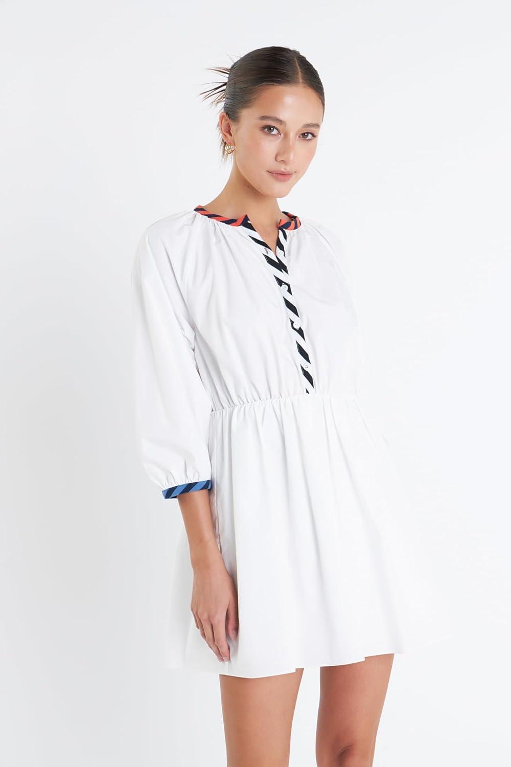 imageEndless Rose Poplin Shirt DressWhite