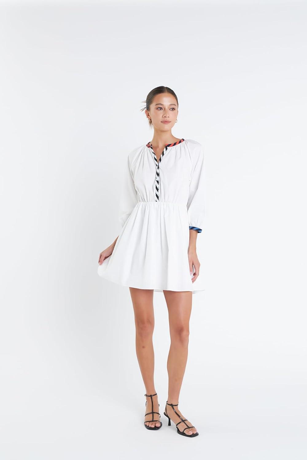imageEndless Rose Poplin Shirt DressWhite
