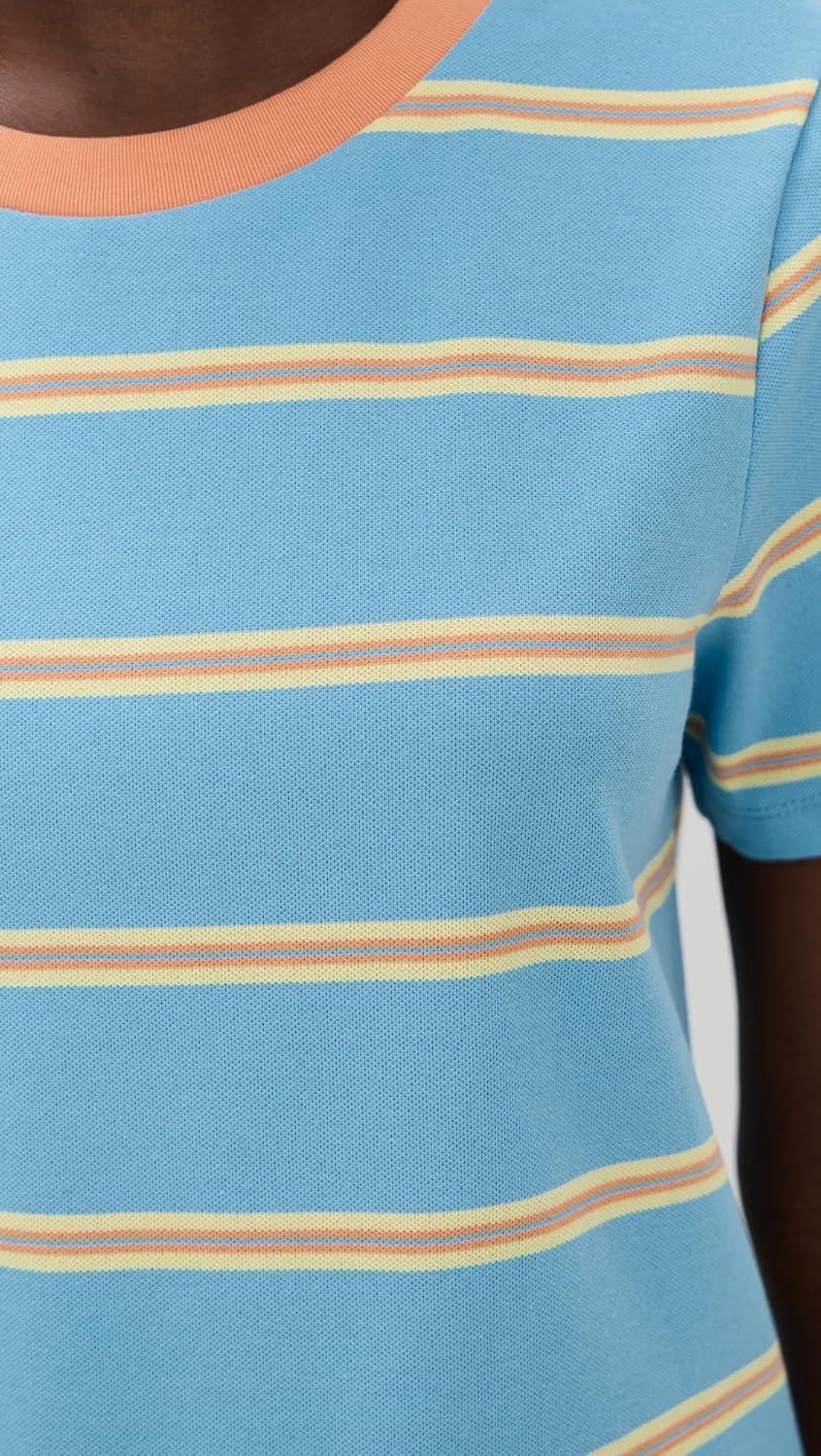 imageEnglish Factory Womens Jersey Stripe TopBlueOrange