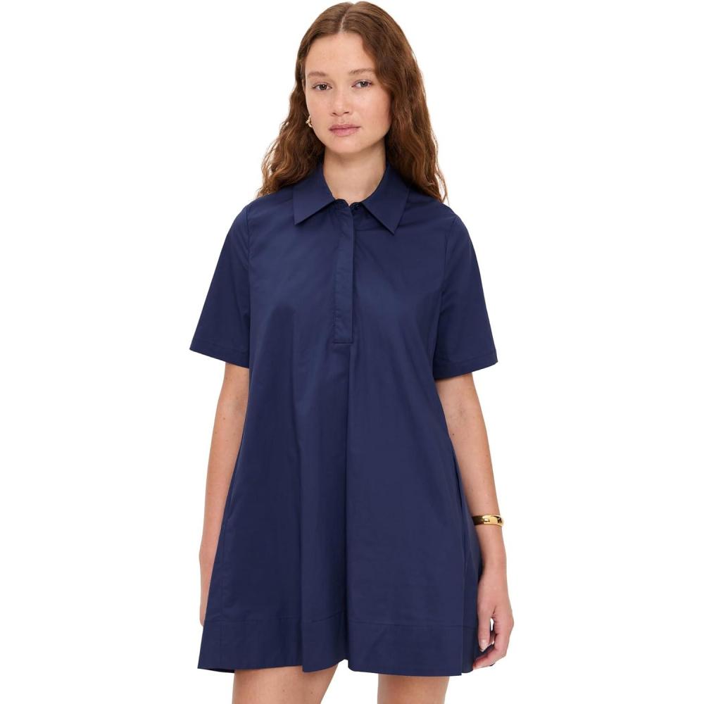 imageEnglish Factory Womens Kaftan Mini DressNavy