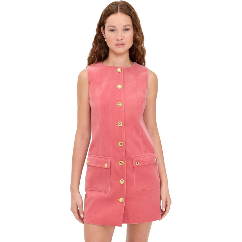 imageEnglish Factory Womens Velvet Mini DressRose