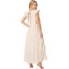 English Factory Eyelet Tiered Midi Dress(Coral Multi)