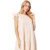 English Factory Eyelet Tiered Midi Dress(Coral Multi)