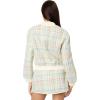English Factory Plaid Boucle Bomber Jacket