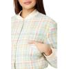 English Factory Plaid Boucle Bomber Jacket Multi MD