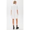 English Factory Women’s A-line Short Sleeve Shirt Dress(White)