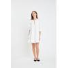 English Factory Women’s Blouson Sleeve Poplin Mini Dress(White)