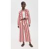 English Factory Women’s Bold Stripe Jacket(Red/White)