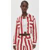 English Factory Women’s Bold Stripe Jacket(Red/White)