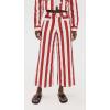 English Factory Women’s Bold Stripe Jeans(Red/White)