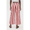 English Factory Women’s Bold Stripe Jeans(Red/White)