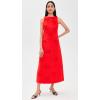 English Factory Women’s Bow Detailed Sleeveless Midi Dress(Red)