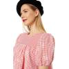 English Factory Women’s Check Sequins Mini Dress(Red)