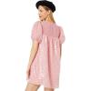 English Factory Women’s Check Sequins Mini Dress(Red)