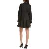 English Factory Womens Collar Flare Shirtdress, S, Black