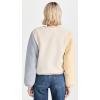English Factory Women’s Colorblock Faux Fur Jacket