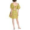 English Factory Women’s Floral Back Cutout Mini Dress, Celery, L