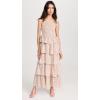 English Factory Women’s Floral Smocked Multi Tiered Dress(Ivory)