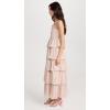 English Factory Women’s Floral Smocked Multi Tiered Dress(Ivory)