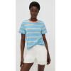 English Factory Women’s Jersey Stripe Top(Blue/Orange)