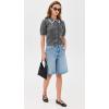 English Factory Women’s Lace Trimmed Puff Sleeve Knit Cardigan(Heather Grey)