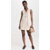 English Factory Women’s Linen Lace Up Front Dress(Tan)