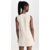 English Factory Women’s Linen Lace Up Front Dress(Tan)