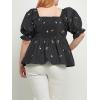 English Factory Women’s Multi Floral Embroidery Top