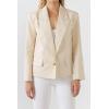 English Factory Women’s One Button Blazer Beige