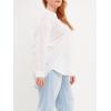 English Factory Women’s Oversized Linen Shirts White