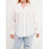 English Factory Women’s Oversized Linen Shirts White