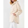 English Factory Women’s Oversized Sherpa Jacket Ivory Small