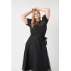 English Factory Women’s Plaid See Through Top Black 1X