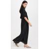 English Factory Women’s Pleated Mix Media Maxi Dress(Black)