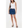 English Factory Women’s Ruffle Denim Skort(Dark Denim)