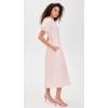 English Factory Women’s Seersucker Striped Midi Dress(Pink)