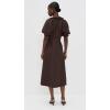 English Factory Women’s Shirt Midi Dress(Brown)
