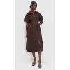 English Factory Women’s Shirt Midi Dress(Brown)