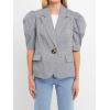 English Factory Women’s Short Puff Sleeve Jacket