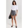 English Factory Women’s Short Puff Sleeve Knit Top(White)