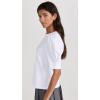 English Factory Women’s Short Puff Sleeve Knit Top(White)