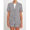 English Factory Women’s Short Sleeve Blazer Black