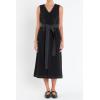 English Factory Women’s Stitch Detail Midi Dress(Black)