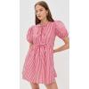 English Factory Women’s Stripe Sleeveless Bow Dress(Red)