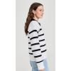 English Factory Women’s Striped Collared Sweater(White/Black)