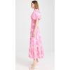 Women’s Floral Print Maxi Dress(Fuschia)