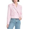 ENGLISH FACTORY: Textured Check Blazer with Checkered Pattern(Pink)