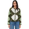 English Factory Women’s Argyle Cardigan(Green)
