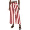 English Factory Women’s Bold Stripe Jeans(Red/White)