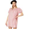 English Factory Women’s Check Sequins Mini Dress(Red)